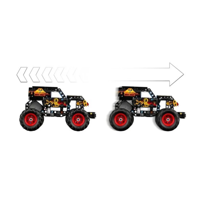 LEGO Technic Monster Jam Grave Digger Fire and Ice 42219 - pogled 5