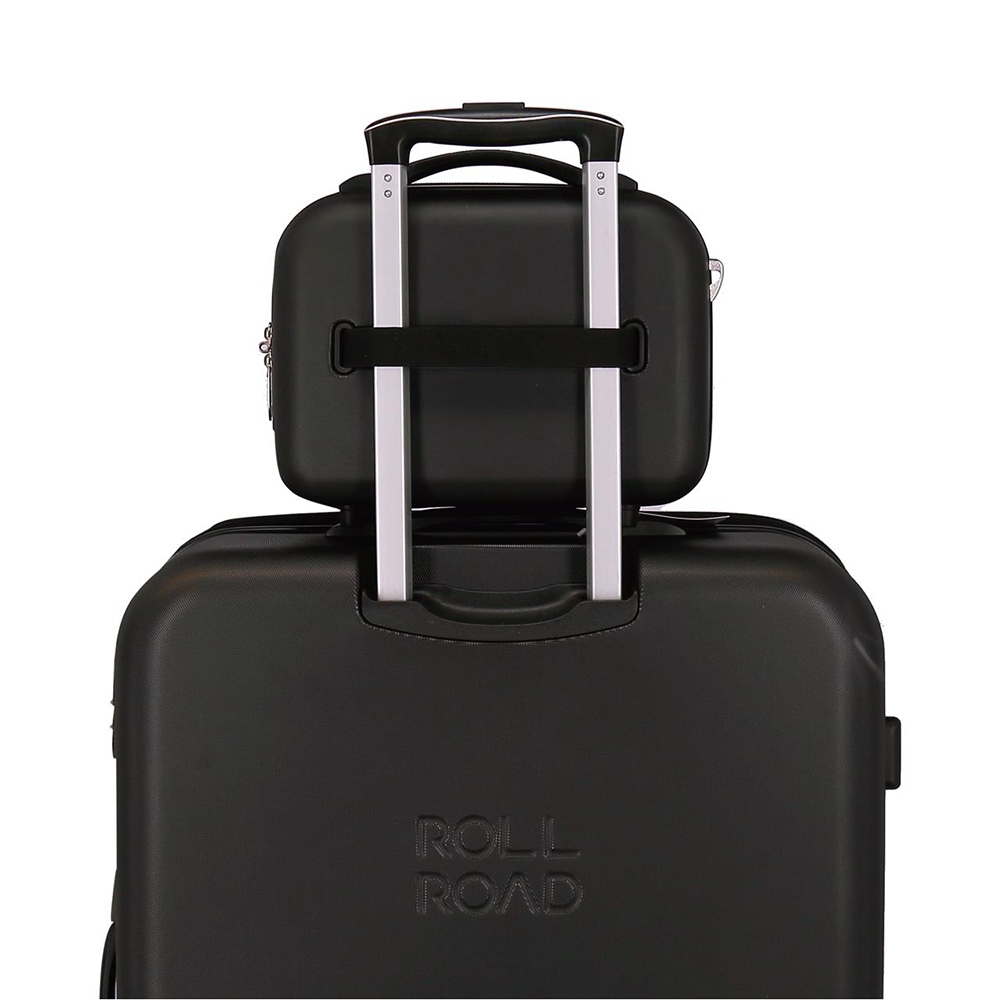 Beauty case - ABS neseser za šminku Roll Road India black 50839 - pogled 5