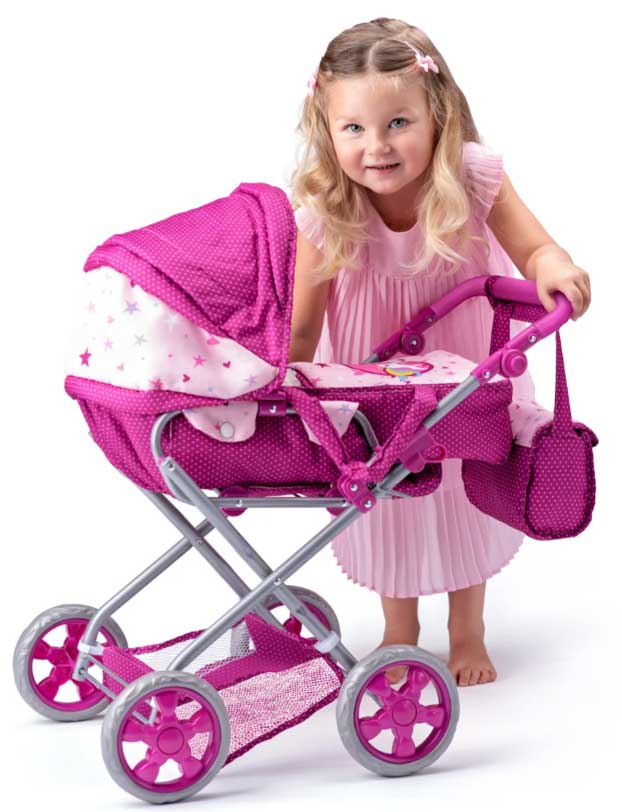 WOODY Kolica za lutke Unicorn 91509 - pogled 5