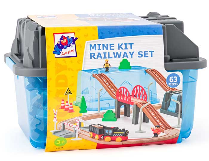 WOODY Drveni vozić Rudnik 93069 - pogled 5