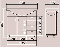Roper Komplet kupatilskog nameštaja 901BX/900A1/1 - pogled 5