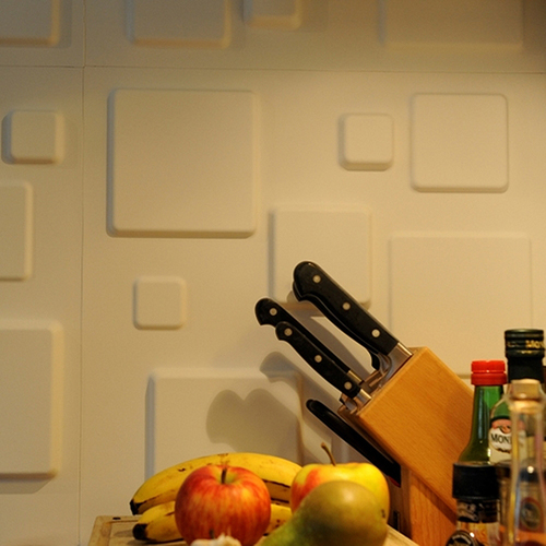 Dekorativni zidni 3D panel Squares 12 x 0.5 x 0.5 m - pogled 5