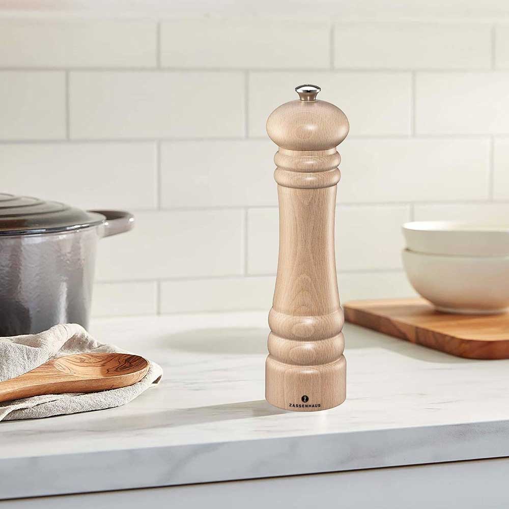 ZASSENHAUS Mlin za biber, so i druge začine Berlin boja drveta 18cm - pogled 5