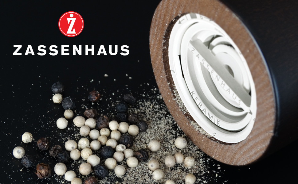ZASSENHAUS Mlin za začine POTSDAM mat crni 20cm - pogled 5