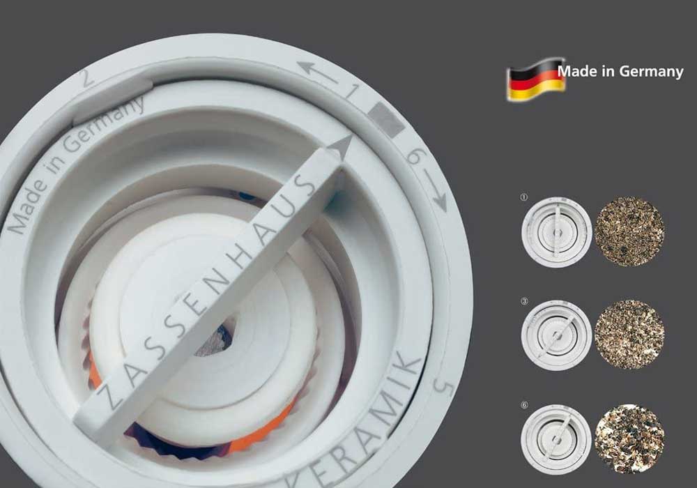 ZASSENHAUS Mlin za začine POTSDAM mat crni 30cm - pogled 5