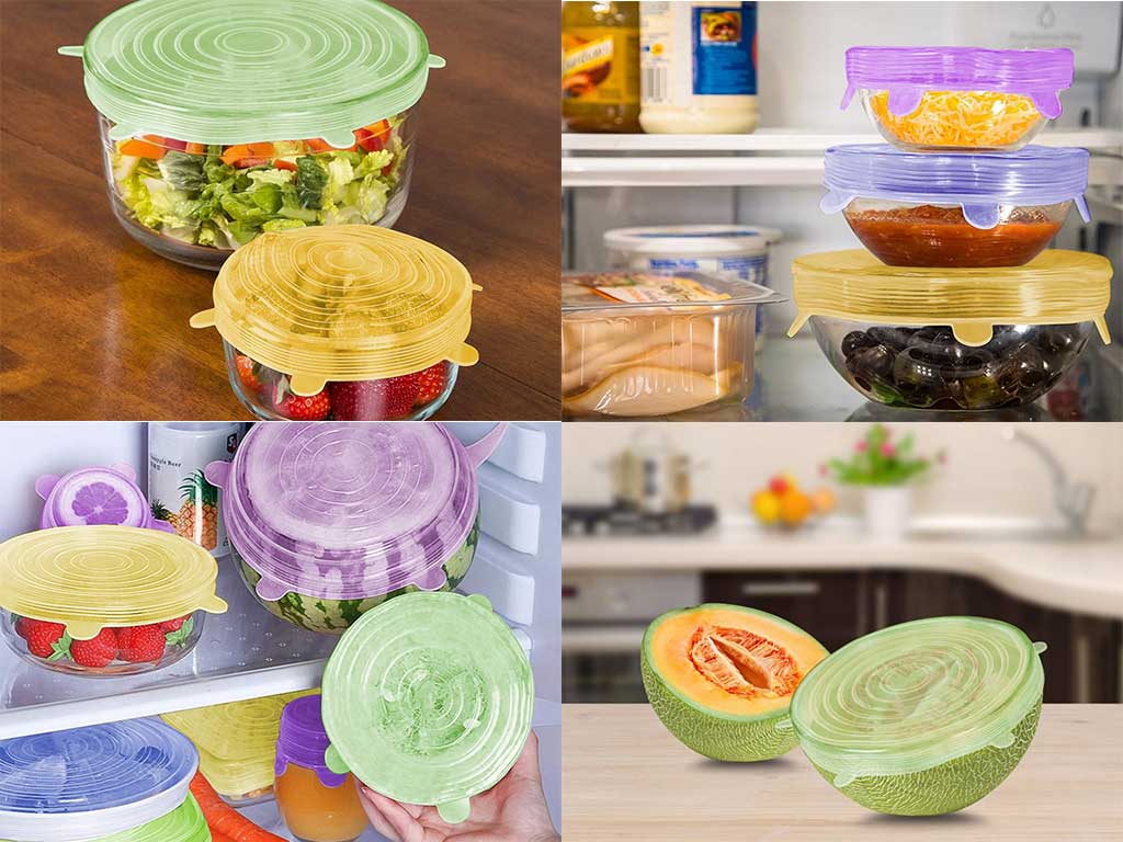 Komplet silikonskih rastegljivih poklopaca 12 komada BEPER C102COC101 - pogled 5