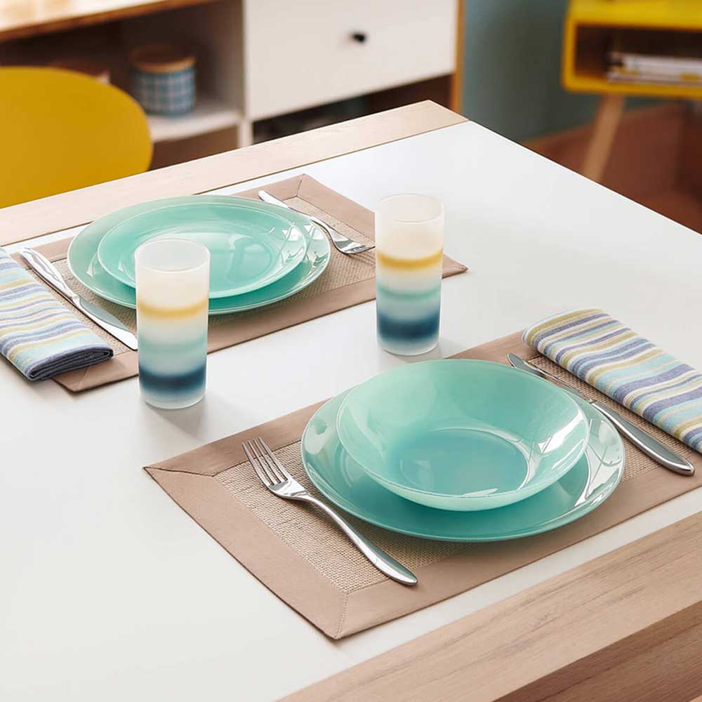 Servis za ručavanje Luminarc Arty Soft Blue 18 delova - pogled 5