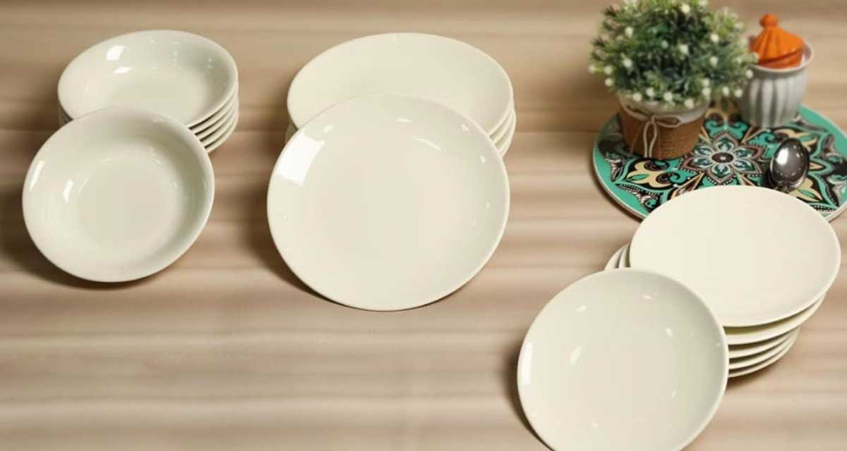 Keramički servis za ručavanje Kutahya Harlek sivi 18 delova - pogled 5