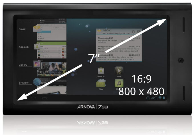 Archos Arnova 7 G3 4 GB Android Tablet Računar - pogled 5