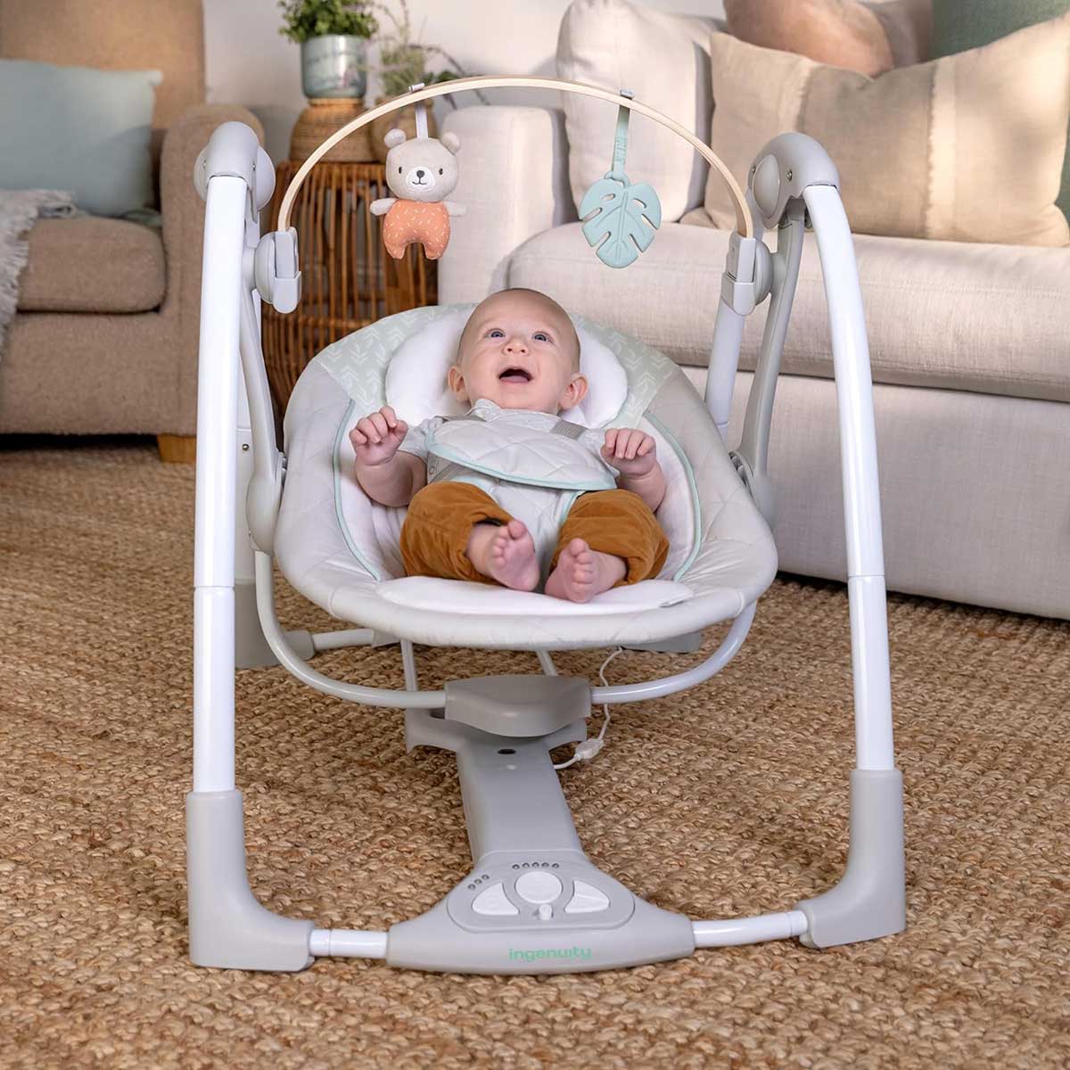 Ingenuity™ Ljuljaška za bebe Swing-n-Go Cosy Spot USB kabl 16968 - pogled 5