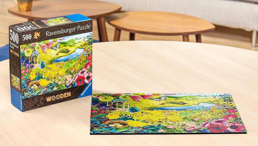 Drvene puzzle slagalica 500 delova za decu i odrasle Divlja bašta Ravensburger 17513 - pogled 5