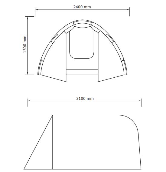 Šator Za 4 Osobe S-RTX - pogled 5