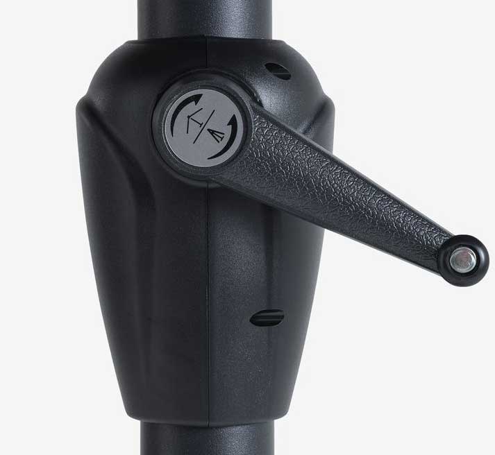 Suncobran Woody 3m siva - pogled 5