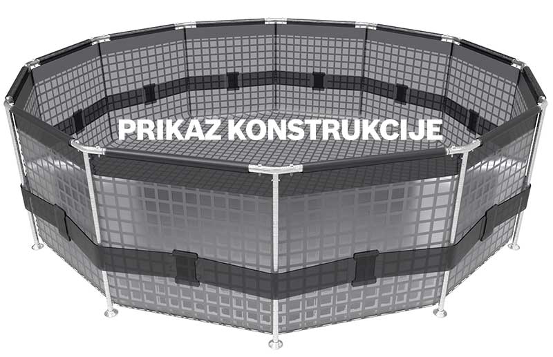 BestWay Bazen Za Dvorište Sa Metalnom Konstrukcijom 305 x 76 cm - pogled 5