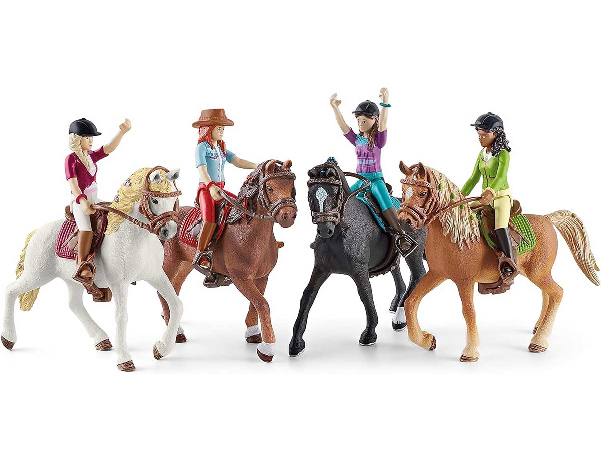 Schleich® Horse Club figure Konj sa jahačem - Sofia and Blossom 42540 - pogled 5
