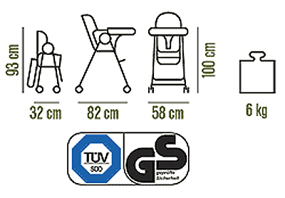 Chicco stolica za hranjenje HAPPY SNACK - 60656.10 - pogled 5