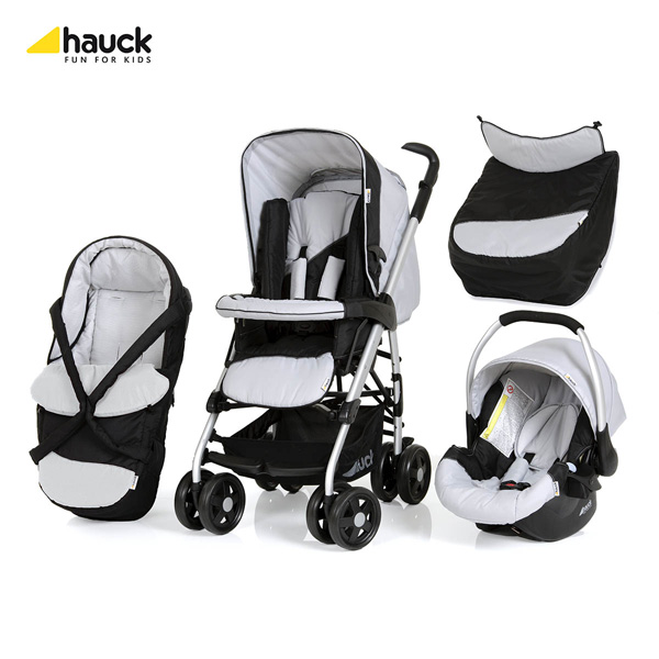Hauck Trio set - Kolica sa nosiljkom i autosedištem Eagle Caviar Silver 5050042 - pogled 5