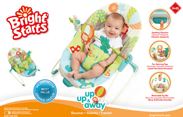 Bright Starts Bebi ležaljka sa vibracijom Up, Up & Away - pogled 5