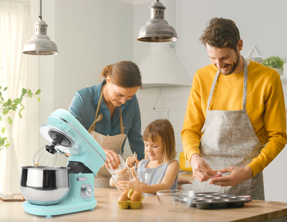 Multifunkcionalni kuhinjski mikser sa posudom Clatronic KM 3711 mint 5L 1100W - pogled 5