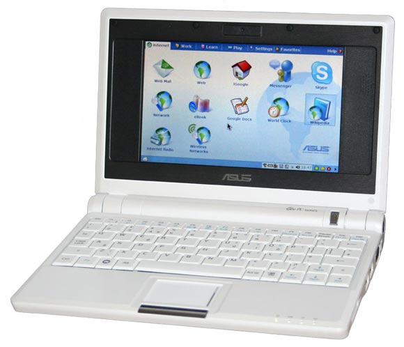 ASUS eeePC 4G Surf White - pogled 5