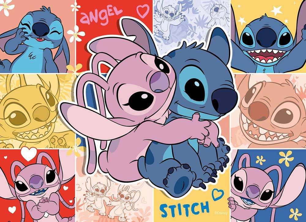 Slagalice puzzle za decu 4x100 delova Disney Lilo and Stitch Ravensburger 05731 - pogled 5