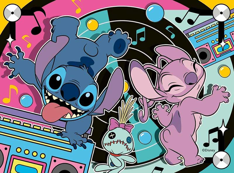 Puzzle slagalica za decu 4u1 Stitch And Angel Ravensburger 12004106 - pogled 5