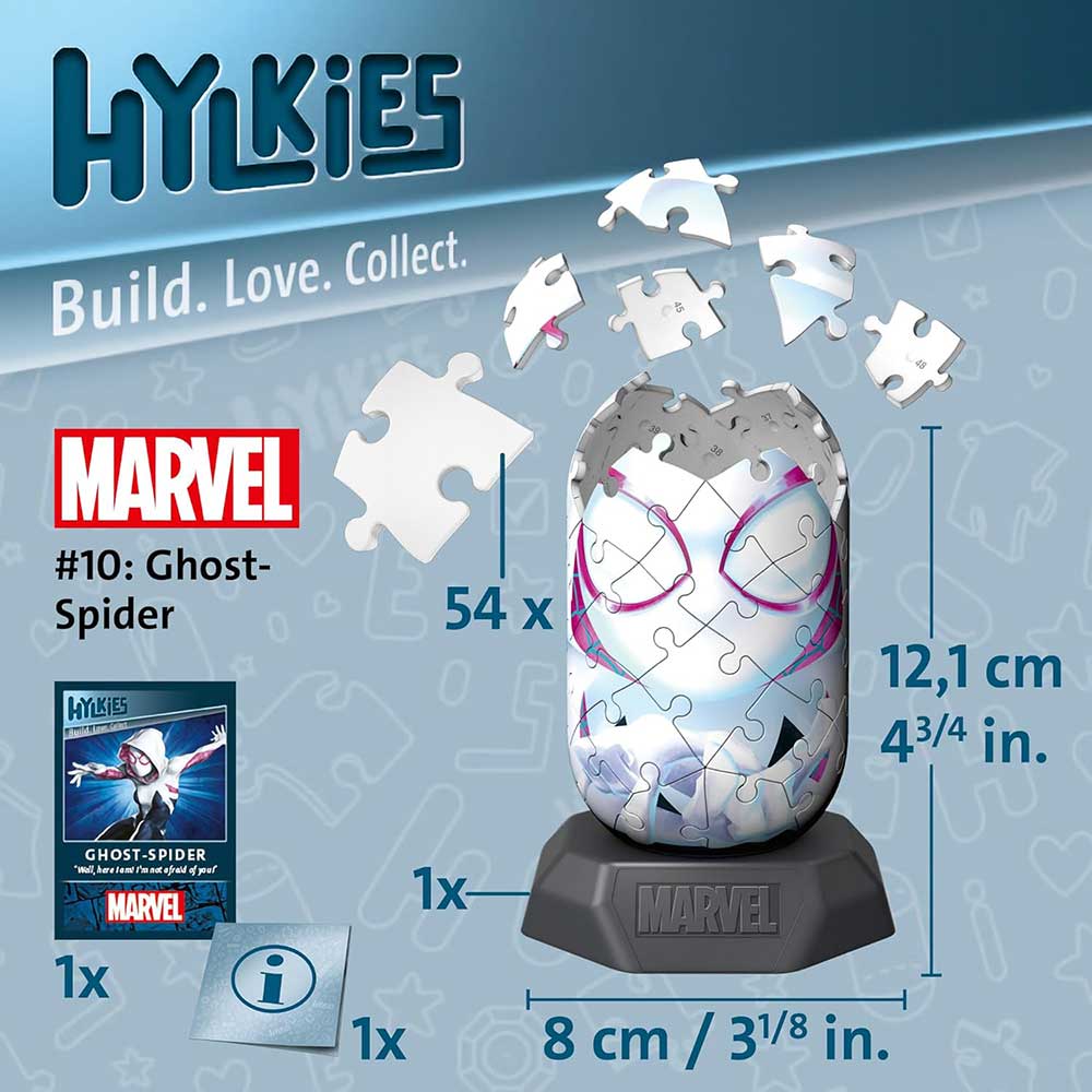 Hylkies MARVEL Ghost Spider 3D puzzle Ravensburger 12001159 - pogled 5