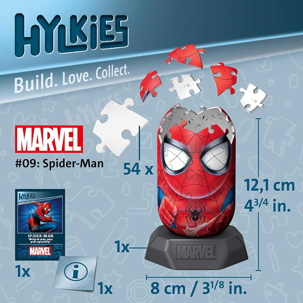 Hylkies MARVEL Spider-Man 3D puzzle Ravensburger 12001158 - pogled 5