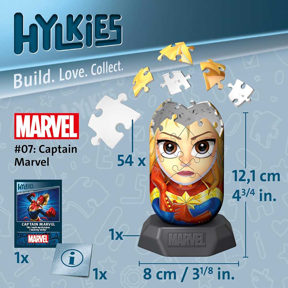 Hylkies Captain Marvel 3D puzzle Ravensburger 12001156 - pogled 5