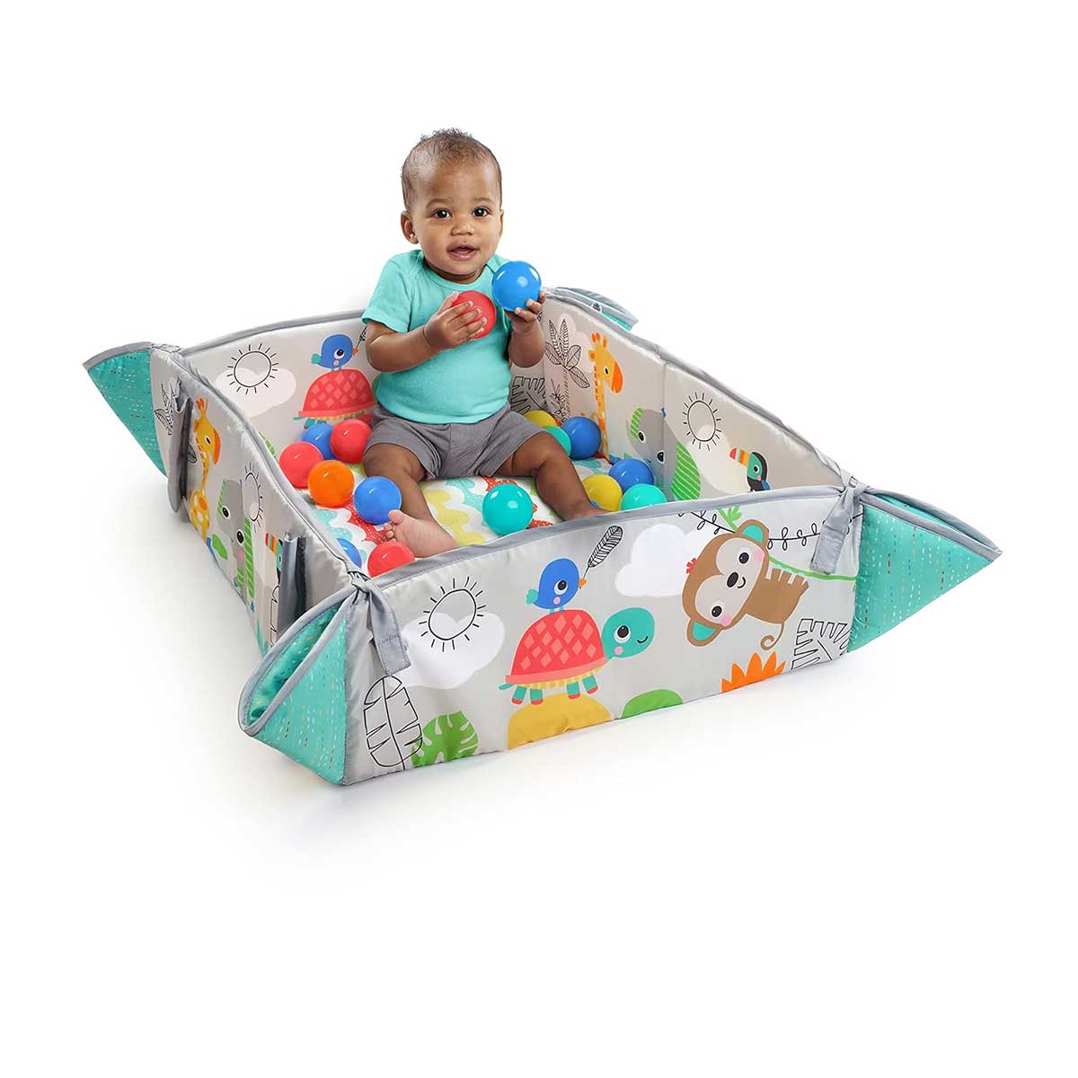 Bright Starts™ Gimnastika za bebe i bazen sa lopticama Totally Tropical 12624 - pogled 5