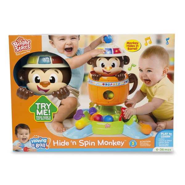 Bright Starts Edukativna igračka Majmunčić se skriva i vrti - pogled 5