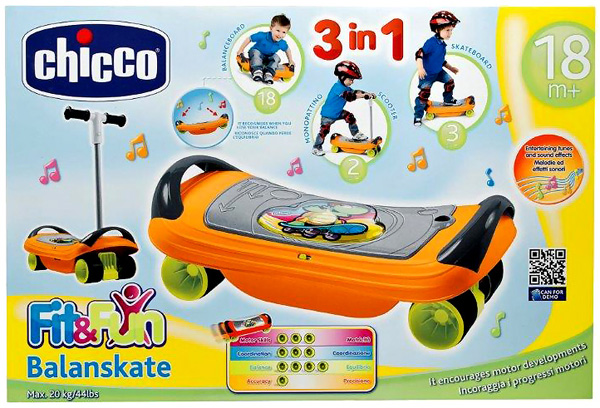Chicco Trotinet - skejt - balans klupa 3u1 Fit n Fun 00005227000000 - pogled 5