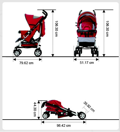 Zooper dečija kolica Hula Zop BU828 - pogled 5