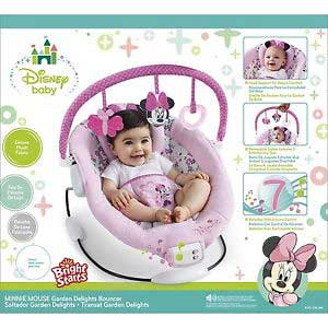 Disney Baby Automatska bebi ležaljka sa melodijama i vibracijom Minnie Mouse - pogled 5