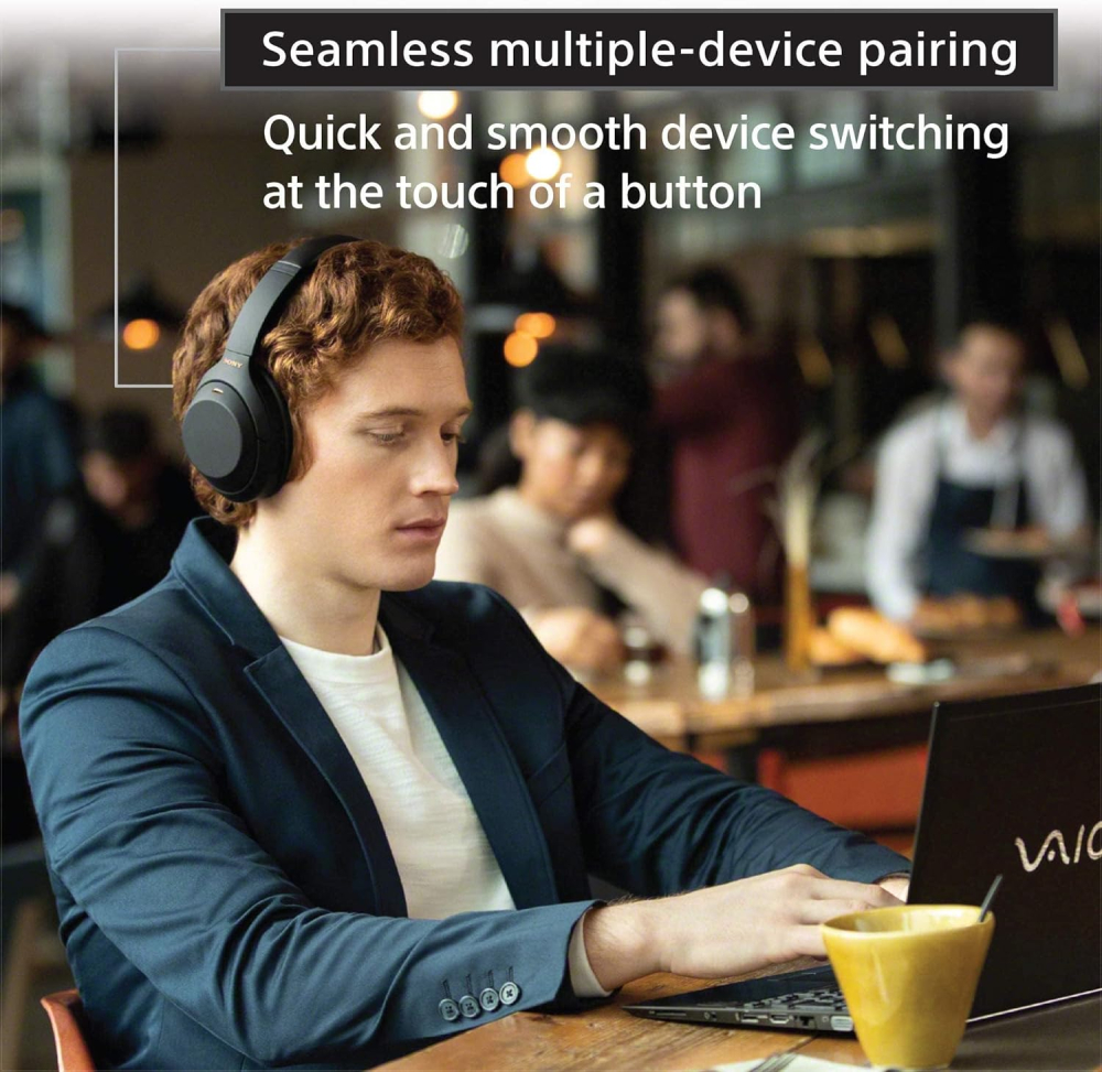 Bežične slušalice sa funkcijom potiskivanja buke Sony WH-1000XM4B - pogled 5