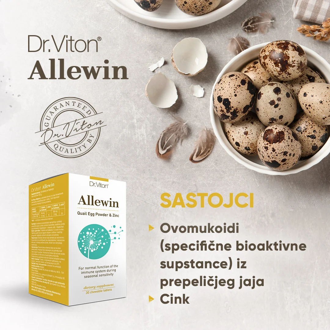 Dr. Viton Allewin 30 tableta Dodatak ishrani protiv simptoma alergije i atopijskog dermatitisa - pogled 5