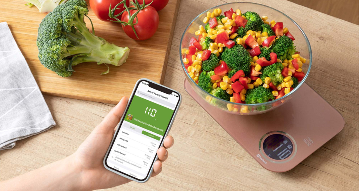 Pametna Bluetooth kuhinjska vaga SENCOR SKS 7073VT - pogled 5