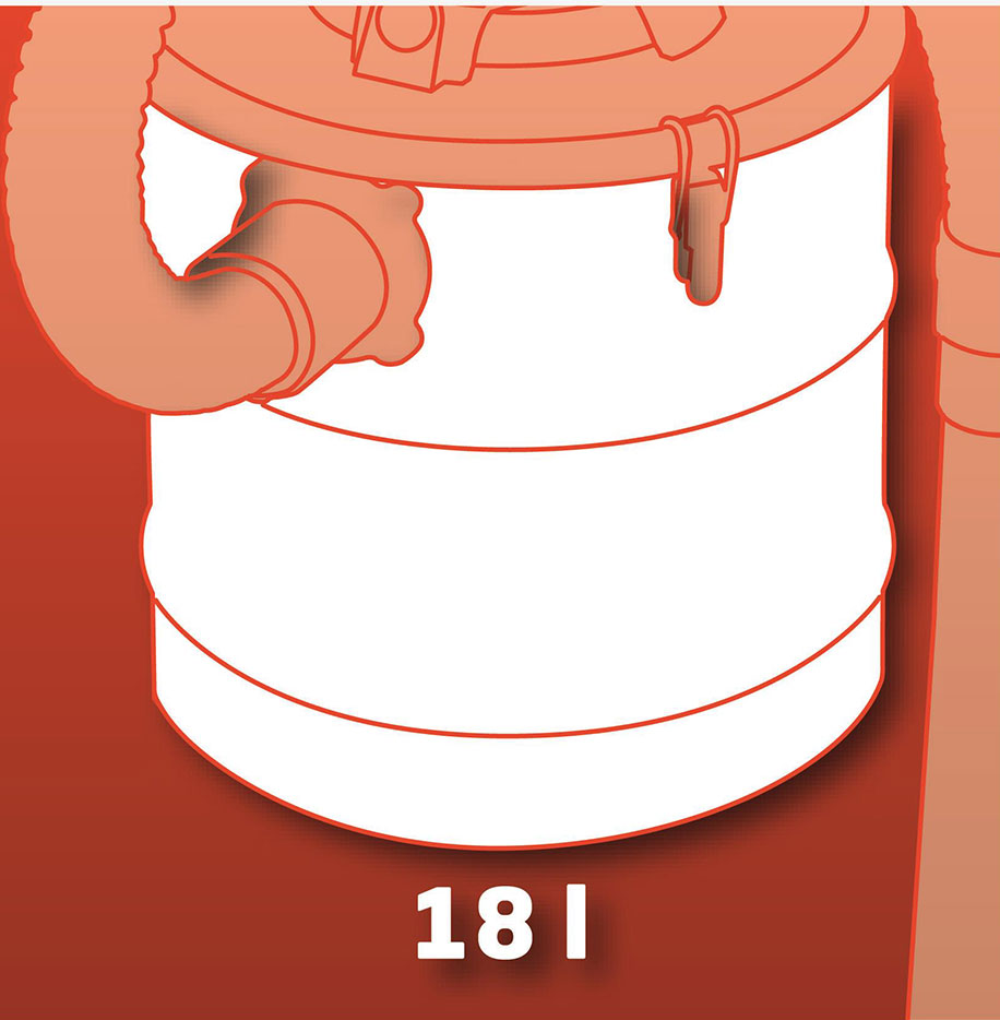 Usisivač Za: Pepeo, Kotlove, Peći, Šporete, Gorionike Einhell TH-VC 1318 2351622 - pogled 5