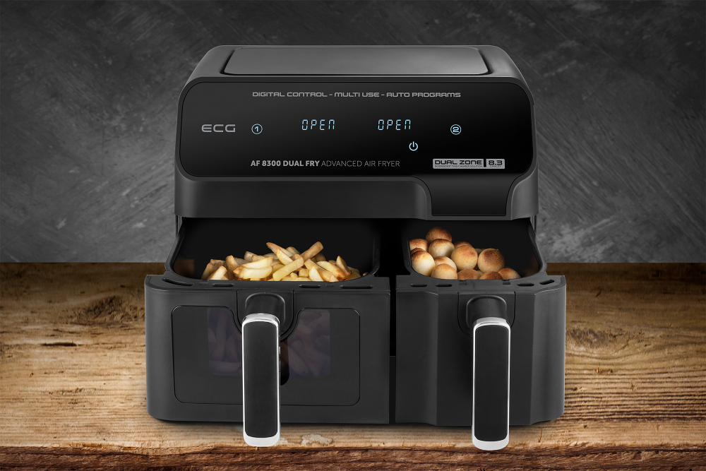 Friteza na vrući vazduh Air Fryer ECG AF 8300 Dual Fry - pogled 5