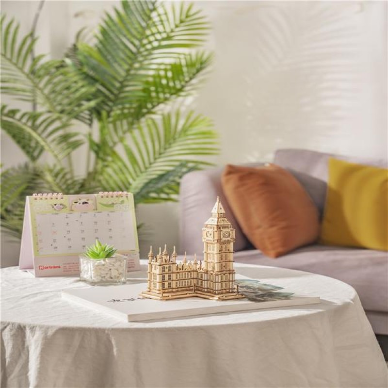 Robotime RoLife Maketa sa osvetljenjem Drvena 3D slagalica Big Ben London TG507 - pogled 5