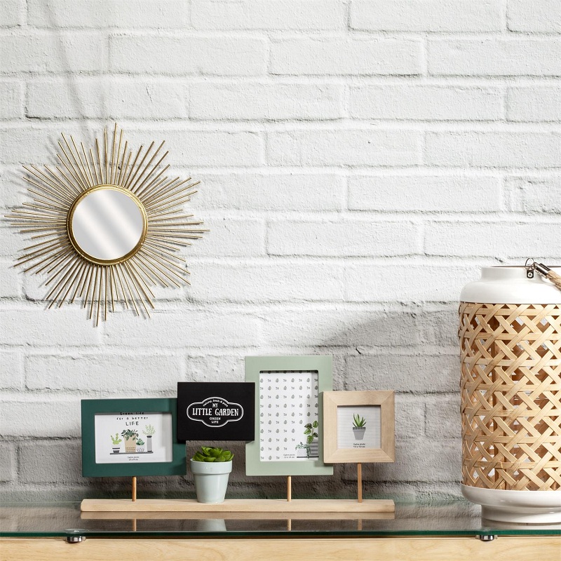 Ram za tri slike sa veštačkom biljkom 48cm - pogled 5