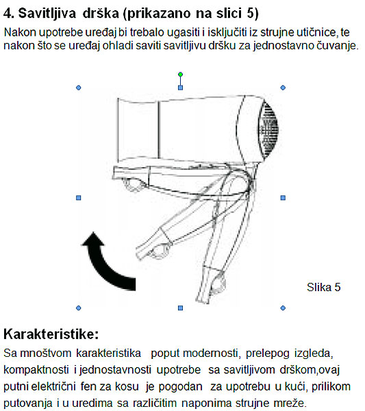 Vivax putni fen HD 1202F - pogled 5