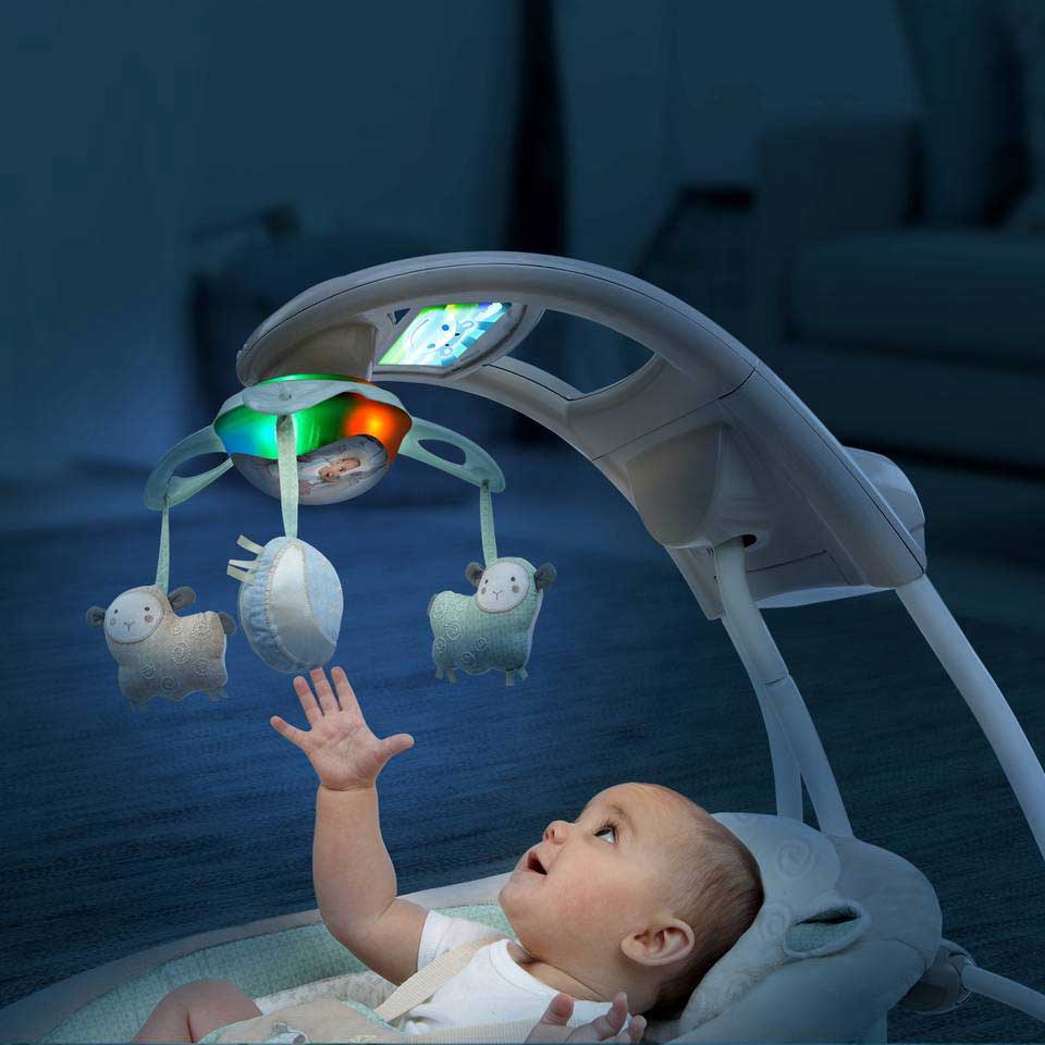 InGenuity Pametna dvosmerna bebi ljuljaška Lullaby Lamb - pogled 5