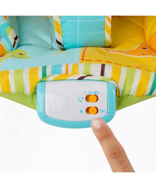 Bright Starts Ležaljka za bebe sa vibracijom i pesmicama Vesela džungla - pogled 5