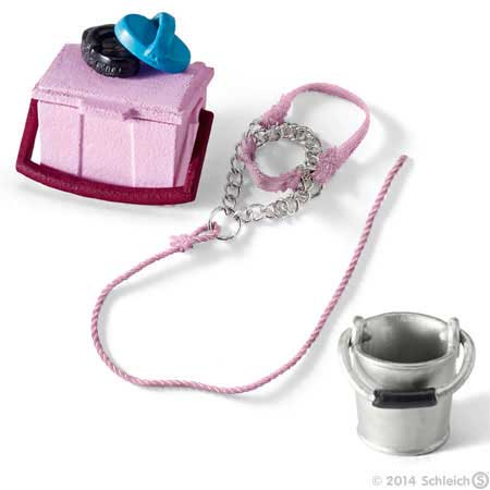 Schleich Domaće životinje - Kupanje konja - set sa konjem 42104 - pogled 5