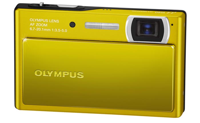 Olympus μ 1040 - digitalni fotoaparat - 10 MP Yellow - pogled 5