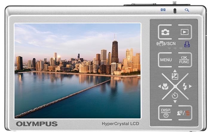 Olympus μ 1040 - digitalni fotoaparat - 10 MP - Silver - pogled 5