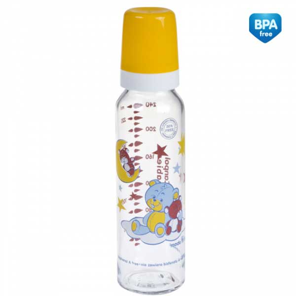 Canpol Baby Staklena flašica 240 ml Retro print 42/201 - pogled 5