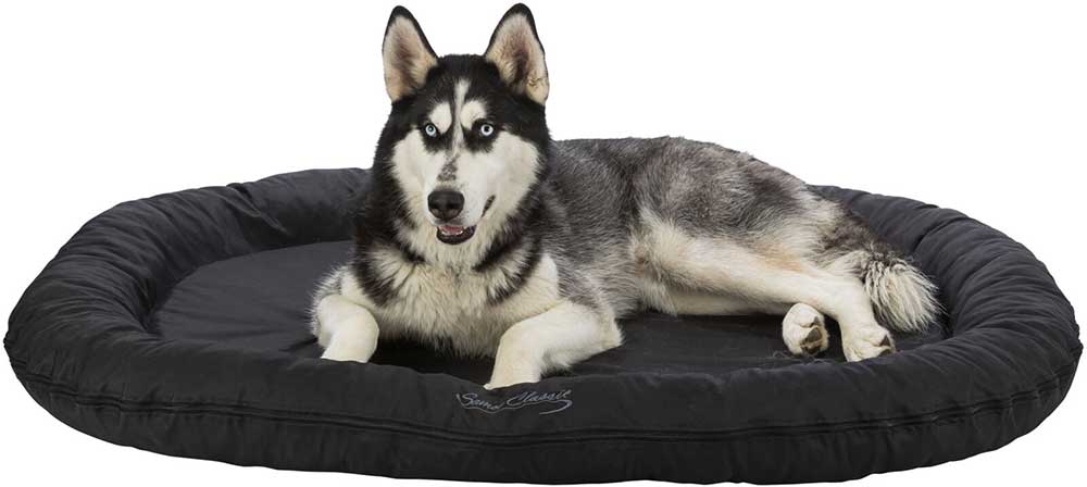 Ovalni jastuk za pse 100x75cm Samoa Classic black Trixie 28238 - pogled 5