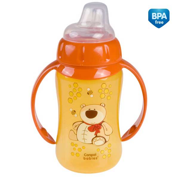 Canpol Bebi bočica sa usnikom za učenje Happy Animals 320ml 56/512 - pogled 5
